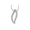 14k White Gold 1 Cttw. Diamond Pendant Necklace, 18"