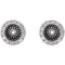 Diamond Cluster Earring Jackets, Rhodium-Plated 14k White Gold (4.1MM) (0.16 Ctw, G-H Color, I2 Clarity)