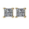 Diamond Stud Princess-Cut Earrings, 14k Yellow Gold (.25 Cttw, Color GH, Clarity I1)