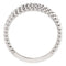 Beaded Criss-Cross Ring, Rhodium-Plated 14k White Gold