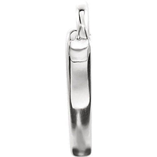 Platinum Freeform Bar Pendant