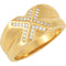 Men's Diamond 14k Yellow Gold Belcher Style Ring, Size 11 (.25 Cttw, GH Color, I1 Clarity)