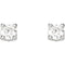 1/4 Ct 14k White Gold Diamond Stud Earrings (.25 Cttw, GH Color, SI1 Clarity)