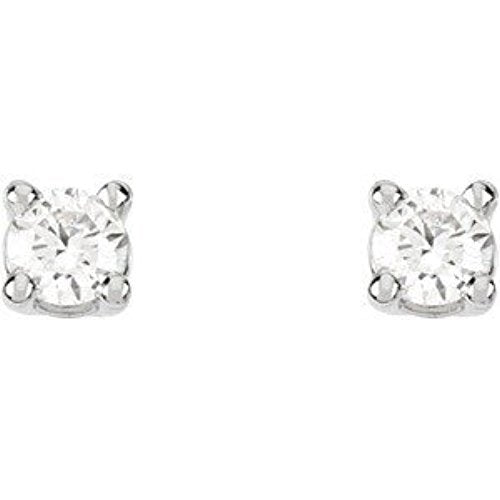 Diamond Stud Earrings, Rhodium-Plated 14k White Gold (.2 Cttw, Color GH, Clarity SI1)