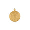 14K Yellow Gold Saint Christopher U.S. Air Force Medal on an 18 Inch Chain