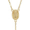 Elegant Rosary 14k Yellow Gold Necklace, 16"