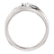 Platinum Diamond Two-Stone Bypass Ring, Size 7 (.2 Ctw, G-H Color, SI2-SI3 Clarity)