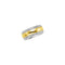 8mm 14k White and Yellow Gold Two-Tone Comfort-Fit Double Milgrain Band, Sizes 6 to 14.5