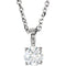 Diamond Pendant Necklace in 14k White Gold, 18" (1/4 Cttw)