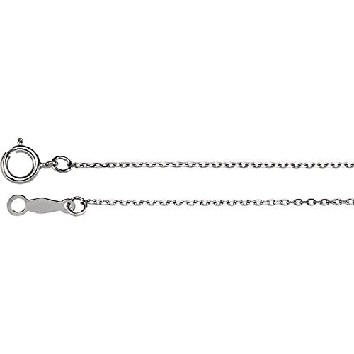 Platinum Diamond Solitaire Rope Trim Pendant Necklace, 16 " (0.1 Cttw)