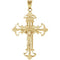 Fleury Crucifix 14k Yellow Gold Pendant (29X21.5MM)