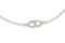 Two Hearts Ankle Bracelet Sterling Silver, 12k Green and Rose Gold Black Hills Gold, 11"