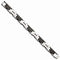 Men's Stainless Steel, Black IP, 12mm Black Diamond Bracelet, 8.5 Inches (.25 Ctw)