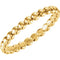 14k Yellow Gold Granulated Bead 2.5mm Stackable Band