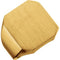 Men's 10k Yellow Gold Satin Brushed Octagon Signet Ring, 20x18mm, Size 11.25