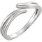 Satin-Finish Bypass Ring, Rhodium-Plated 14k White Gold