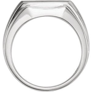 Men's 4-Stone Diamond Ring, Rhodium-Plated 14k White Gold (.0375 Ctw, HIJ Color, SI2-I1 Clarity) Size 10