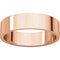 10k Rose Gold 5mm Slim-Profile Flat Band, Size 4