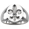 Sterling Silver Fleur de Lis Signet Ring