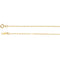 Childrens 14k Yellow Gold Cross Necklace, 16"