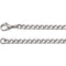 4.8mm, Men's Stainless Steel Curb Chain with Lobster Clasp 20"