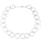 Sterling Silver Diamond Cut Circle Chain Necklace, 18''