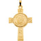 U.S. Marines Corps Cross 14k Yellow Gold Pendant