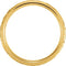 10k Yellow Gold Diamond-Cut 6mm Comfort-Fit Milgrain Band