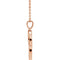 Interlocking Circle Necklace, 14k Rose Gold, 18"