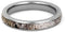 Deer Antler 3mm Titanium Comfort-Fit Wedding Band, Size 8.5