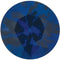 Platinum Blue Sapphire Inset Cross Pendant (22.65x11.4MM)