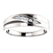 Men's 7-Stone Diamond Wedding Band, 14k White Gold (.08 Ctw, Color G-H, SI2-SI3 Clarity) Size 11