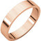 10k Rose Gold 4mm Slim-Profile Flat Band