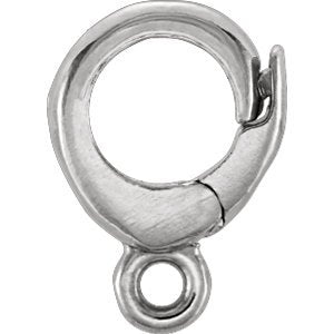 Petite Four Leaf Clover Sterling Silver Charm, Easy Clip-on Clasp