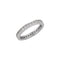 14k White Gold Diamond Eternity Band, Sizes 4 to 8.5