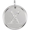 Diamond Initial "X" Necklace, Sterling Silver, 18" (.06 Ctw, Color G-H, Clarity I1)