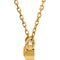 Citrine Solitaire 14k Yellow Gold Pendant Necklace, 16"