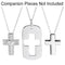 Sterling Silver Covenant of Prayer Unadorned Cross Necklace, 18"