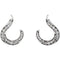 Diamond Crescent Earrings, Rhodium-Plated 14k White Gold (.375 Ctw, GH Color, I1 Clarity)