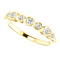 Diamond 7-Stone 3.25mm Ring, 14k Yellow Gold (.08 Ctw, G-H Color, I1 Clarity)