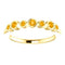 Citrine 7-Stone 3.25mm Ring, 14k Yellow Gold