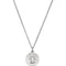 Sterling Silver Miraculous Medal with Curb Chain Necklace, 18" (18 MM)