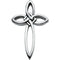 Everlasting Cross Sterling Silver Pendant (36.75X23.75 MM)