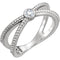 Bezel-Set Diamond Beaded Ring, Rhodium-Plated 14k White Gold (.125 Ctw, G-H Color, I1 Clarity), Size 6.75