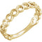 Circle Stackable Ring, 14k Yellow Gold