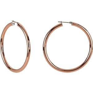 Amalfi Twisted Hoop Earrings, Immerse Plated Stainless Steel (6.5X66mm RIP)