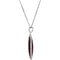 Smoky Quartz Antique Cushion Sterling Silver Necklace, 18"