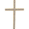 Diamond Latin Cross Pendant, 14k Yellow Gold (.75 Ctw, H+ Color, I1 Clarity)