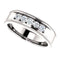 Men's Diamond Beaded Ring, Rhodium-Plated 14k White Gold (.33 Ctw, Color G-H, SI2-SI3) Size 12