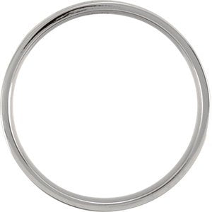 Titanium 4mm Comfort Fit Flat Band, Size 10.5